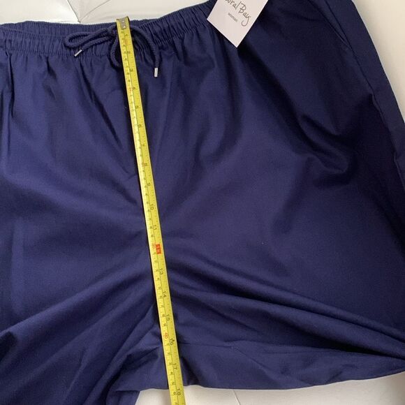 NWT Coral Bay Navy Blue Capri Pants Pockets Elastic Waist Drawstring Size 3X - Picture 4 of 9